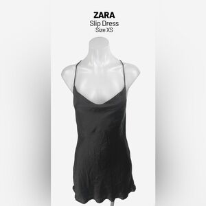 BNWT Zara Cowl Neck Mini Slip Dress